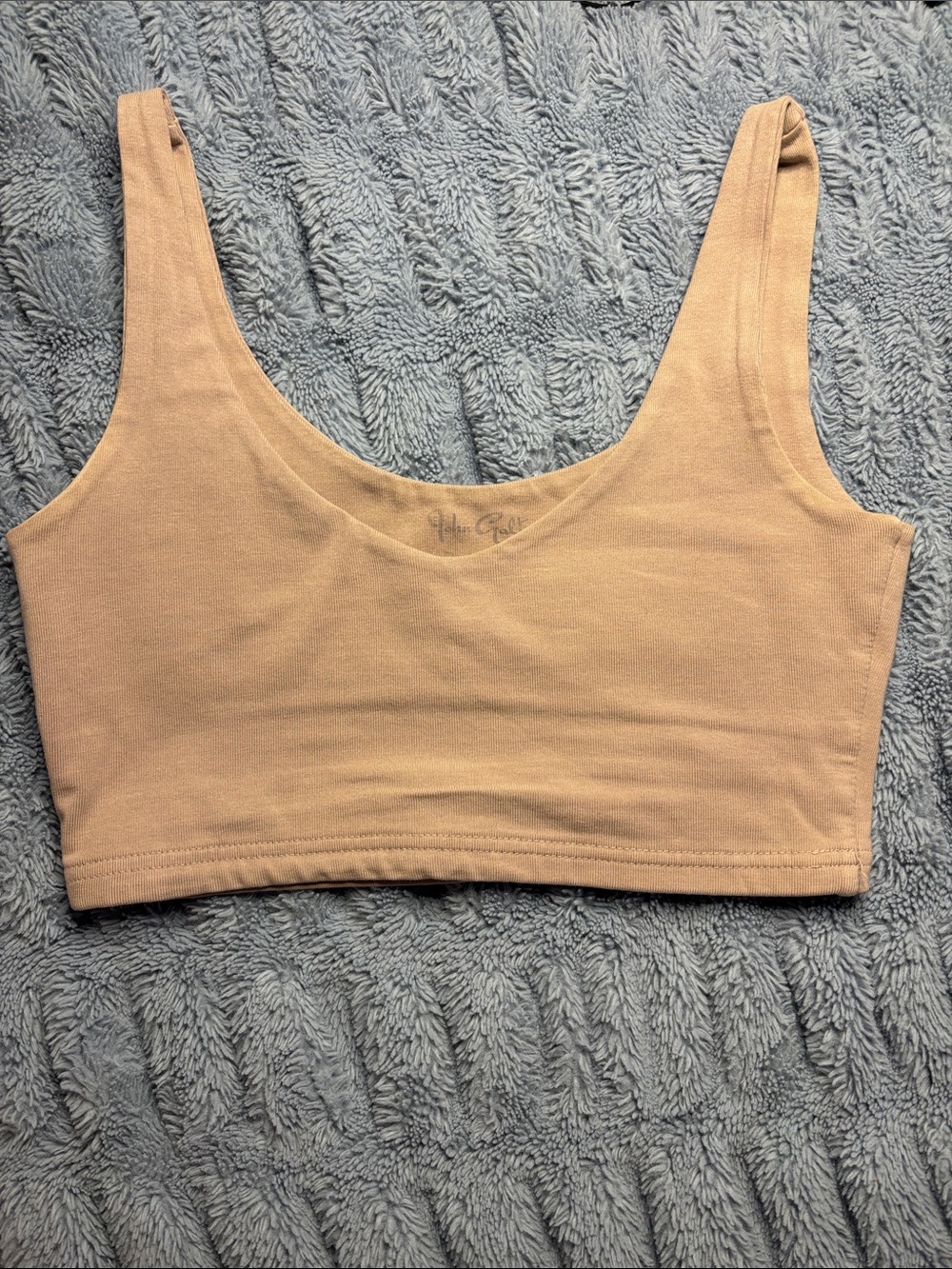 Brandy Melville Beige Crop Tank Top